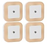 [Warmweiß] SOAIY® 4er-Set LED Nachtlicht 0,5W energiesparend Steckdosenlicht Orientierungslicht mit Dämmerungssensor Warmweiß automatisch Leuchte für Schlafzimmer Kinderzimmer Flur - 2
