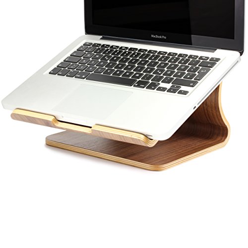 [TOP] Laptopständer [Original Urcover®] Samdi Edition Echt Holz Notebookständer und Halter für Apple Macbook Pro/Retina Samsung Notebook Ständer Asus Laptop [Deutscher FACHHANDEL] Dunkel Braun - 5