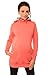 Purpless Maternity 2in1 Pregnancy and Discreet Nursing Hoodie with Zips 9052 (UK 12, Coral)