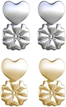 Magic Bax Earring Lifters 2 Pairs Earring Backs Adjustable Hypoallergenic Earring Lifts Fits All Post Earrings