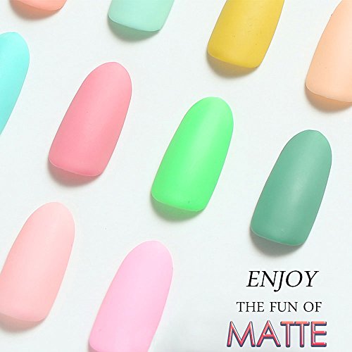 Gellen auflösbarer Gel Nagellack Versieglung Matt Top Coat UV LED 8ml*1 - 2