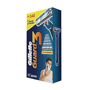 Gillette Guard 3 Single Razor with 8 Blades Pack
