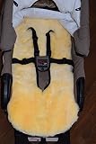Naturasan Universal Baby Lammfell Einlage für Kinderwagen, Buggy , ca 73 x 35 cm, echtes medizinsches Lammfell - 2