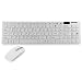 Magideal White 2.4G Wireless Keyboard and Slim Optical Mouse Mice and Keyboard Cover RS.1110.00