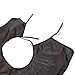 Beard Apron Gather Cloth Bib Facial Hair Trimmings Catcher Cape Sink (Black)