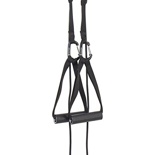 aeroSling ELITE – Sling Trainer mit Umlenkrolle und Türanker | Schlingentrainer inklusive Online-DVD und Poster | Fitness-Gerät für Krafttraining und Koordination - 7