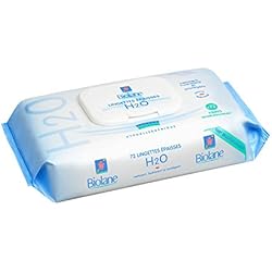 Biolane 72 Lingettes Epaisses H2O Ecorecharge - Lot de 3