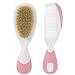 CHICCO BABY SOFT NATURAL BRUSH AND COMB SAFE HYGIENE PINK 0+m
