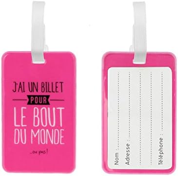 JET LAG Luggage Tag Pink Rose