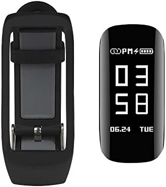 Fitness Activity Tracker Watch - 24 Hours Smart Heart Rate Monitor Automatically Bracelet Sport Mode GPS Pedometer With Sleeping Tracker Calorie Stop Watch for Android &amp; IOS (Black-Z17)