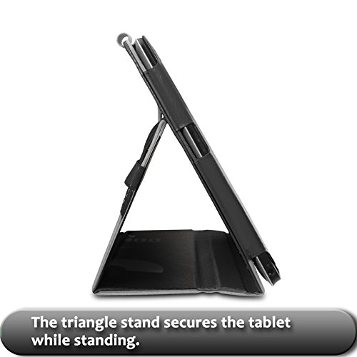 Lenovo Miix 310 Hülle Case, Infiland Slim Fit Folio PU-lederne dünne Kunstleder Schutzhülle Cover Tasche für Lenovo Miix 310 25,65 cm (10,1 Zoll HD) x5-Z8350 Tablet PC(mit Auto Schlaf / Wach Funktion, Tablet und Tastatur sind nicht entgehaltet)(Große Augen) - 8