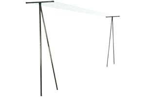 FACILITYS - Etendoir à Linge Extérieur - Poteaux d'Étendage Extérieur, en Acier Laqué, Lot de 2