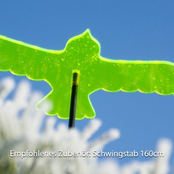 Sonnenfänger – Sun Dancer VOGEL 300 grün – wetterfest, lichtreflektierend – Acrylscheibe: Ø30cm – inkl. Kegelzapfen und Nylonschnur zum Hängen - 2