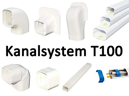 Kanalsystem für Kältemittelleitungen T100(100mm breite) auch als Kabelkanal verwendbar