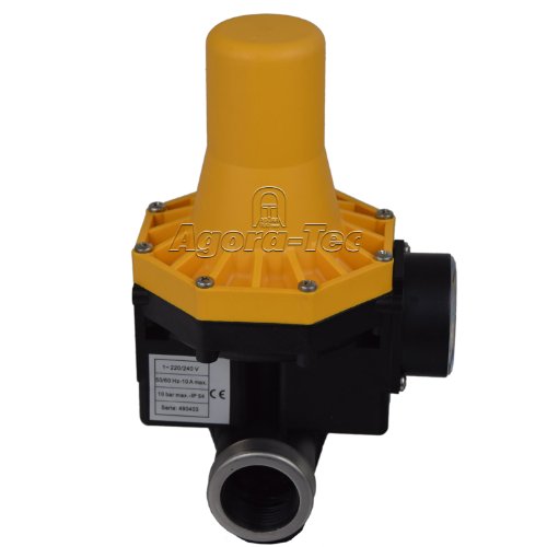 Agora-Tec Pumpen Druckschalter AT-DW-3 ohne Kabel zur Pumpensteuerung für Kreisel-, Tauch- Tiefbrunnenpumpen mit Betriebsdruck von 7 bar, AT 003 001 001 - 8