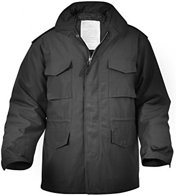 M65 Army acket / us army jacket / (black, Large)