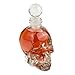 Produktbild Skull - Flasche (125 ml) für die Hausbar, Party, Halloween, Geschenk im Totenkopfdesign, Vodka, Whiskey, Flasche, Kristall- Schädel, Rock, Totenkopf, Wein- Dekanter, Schnapsglas, Farbe: Transparent