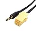 Price comparison product image Eximtrade Mini ISO Connector to 3.5mm AUX Cable Audio Music MP3 for Fiat Grande Punto / 500 / New Panda / Grande Punto Evo / New Croma / Qubo / Fiorino, Alfa Romeo 159, Smart ForTwo 451, Lancia Musa 350 / Ypsilon 843 / Ypsilon 846