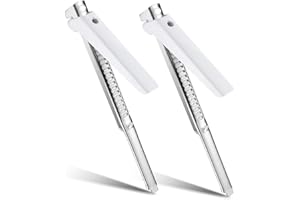 ZISWIN Effortless Arthritis Jar Opener for Seniors,Non-Slip Bottle Opener,Can Opener Manual Lid Opener, Multifunctional Lid Opener for Weak Hands Seniors (White-2PCS)