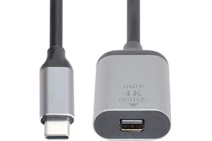 chenyang CY - Cavo adattatore da USB-C tipo C maschio a Mini DP Displayport femmina, per tablet, telefono e laptop