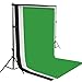 Produktbild Photography Studio Background Equipment Kit 2x2.8M Stand with Black Green White three Cotton Backdrops Screen