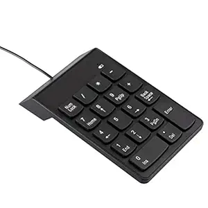 GIA DIGITAL USB 18-Key USB Silent Financial Numeric Keypad for Laptop Tablet Desktop PC Computer