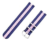 18mm 20mm 22mm 24mm Nylon Ersatzuhr Riemchenbandes überlegen NATO Stil ballistische für Männer orange pink