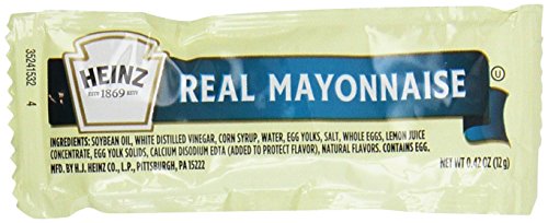 Heinz Mayonnaise, 0.42-Ounce Single Serve Packages (Pack of 200)