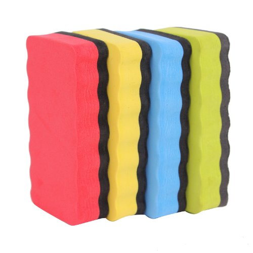 2-TECH Whiteboard Schwamm Löscher Wischer magnetisch magnethaftend – 4 Stück im Set – Größe: 110 X 52mm Trockenreinigung - 3