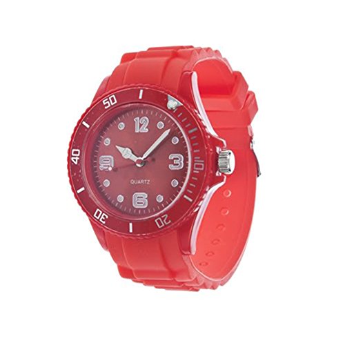 Unisex Bunt Silikon Uhr watch Armbanduhr Damenuhr Herrenuhr Uhr Jenny Trend Rot Unisex Bunt Silikon Uhr watch Armbanduhr Damenuhr Herrenuhr Uhr Jenny Trend Rot