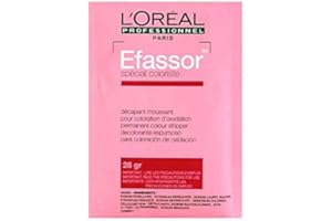 L'ORÉAL L’Oréal Efassor, Lingette détachante professionnelles pour éliminer les reflets incompatibles, les faux reflets ou les surcharges. Sachet de 28g.