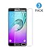 Price comparison product image Samsung Galaxy A5 2016 Screen Protector 3 Pack, WEOFUN Tempered glass for Samsung Galaxy A5 2016 Glass Protector Film - Transparent (0.33mm, Ultra Clear)