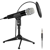 【Multifunktion】: Perfekt für Gesang, Musikinstrumente, Rundfunk, Podcast, Interviews, Sprachaufnahmen, Videokonferenzen, Singen über das Internet, Online-Chats wie Facebook, MSN, Skype, YouTube.