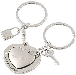 Buweiser Sweet Lover Pair Intimate Key Chain Key Ring for Couple