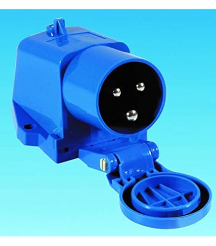 thumbnail image 2 of Blue 32A 230V 2P+E Industrial Panel Mount Socket – IP44 – Switch Electronics LEE-323 2 of 5