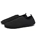 Produktbild Unisex Badeschuhe Aquaschuhe Rovinci Damen Herren Sommer Outdoor Quick-Dry Wasser Schuhe Skin Aqua Socken Surf Strand Yoga Wassersport Tauchen Schwimmenschuhe Schnorcheln (EU:36-37, Schwarz)