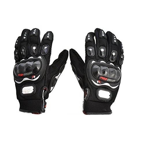 Benjoy WV01RCA07996 Pro Biker Bike Riding Full Gloves for Bajaj Pulsar 200 Ns Dts-I (Large, Black)