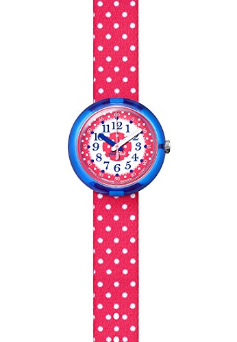 Flik Flak Mädchen Analog Quarz Uhr mit Stoff Armband FPNP012
