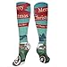 Produktbild Unisex Highly Elastic Comfortable Knee High Length Tube Socks,Santa Claus In A Classic Car With Bag Of Toys Snow Winter Starry Night New Year,Compression Socks Boost Stamina,Teal Red