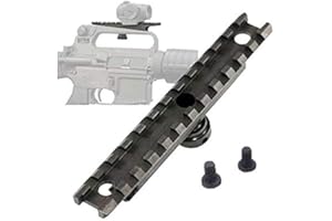 Gexgune 223 Poignée de Transport Amovible M4 M16 Support de Lunette de visée AR15 avec Double Ouverture A2 Rail de visée arrière Picatinny Base de Rail supérieure Standard de 20 mm