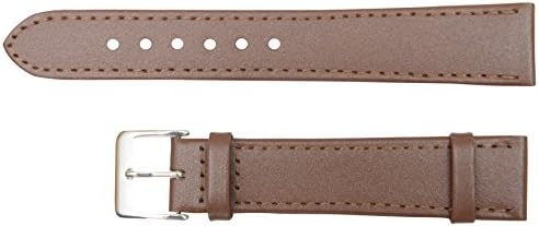 NEW Genuine Leather Flat Stitched Watch Band/Strap in All Colours & Sizes (Tan, 12mm)