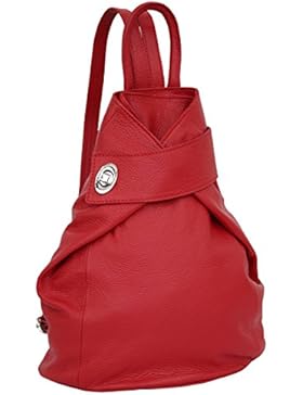 AMBRA Moda echt Leder Damenrucksack CityRucksack DayPack GL014
