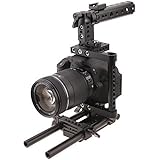 CAMVATE Camera Cage Rig w/Top Handle Tripod Mount Plate fr Canon Nikon Sony Panasonnic