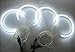 Produktbild 602258911512 Halo Ring CCFL Angel Eye Kit 4 x 131 mm 6000 K Helle CCFL LED-Leuchten Auto Scheinwerfer