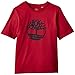 Timberland Boy's T25H92 Short Sleeves Tee-Shirt T-Shirt, Dark Red, 5 Years