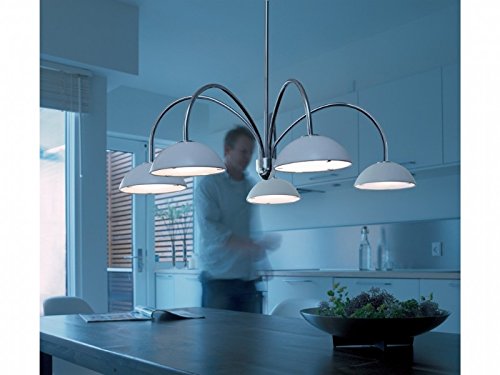 Preisvergleich Produktbild Herstal VIENDA Kronenleuchter 5x20W G4 Weiß / Chrom