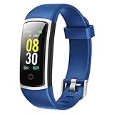 YAMAY Montre Connectée Femmes Homme Bracelet Connecté Tensiomètre Smartwatch Vibrante Montre Sport Cardio Montre Intelligente Android iOS Etanche IP68 Fitness Tracker Podometre Marche Course à Pied