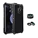 Produktbild Arblove 3 in 1 Galaxy S9 Wasserdichte Hülle Antishock mit 3 Kamera Objektiv,ultradünne Aluminiumlegierung IP 54 360 Grad Volle Anti-Shock Mit Military Defender hülle für Samsung Galaxy S9,Schwarz