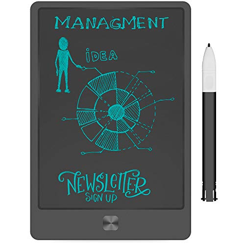 Ksera Tablette d'écriture LCD, 9 Pouces Tableau de Dessin Graphique avec écriture électronique pour Les Enfants Adultes, Écran de Verrouillage Portable Effaçable Ewriter pour Office Home School(Noir)