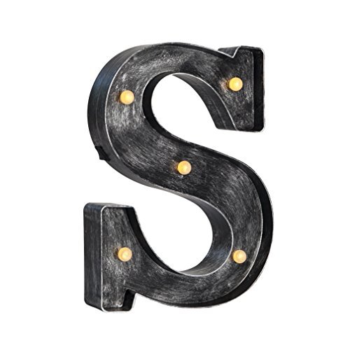 Letras LED Luminosos de 12-pulgadas (30cm) Estilo Vintage Antiguo Acab